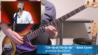 Paul McCartney  The Beatles ObLaDi ObLaDa  Bass Cover 🎧 with bass notes amp tabs [upl. by Lucita]