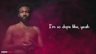 Childish Gambino  This Is America  Lyrics Video [upl. by Smiley208]