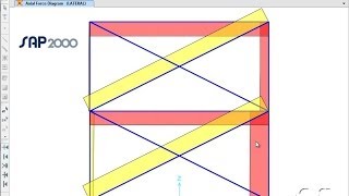 SAP2000  09 Tensiononly Bracing Watch amp Learn [upl. by Sharlene969]