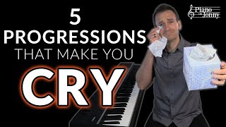 The 5 Saddest Piano Chord Progressions 😭 [upl. by Nosyt531]