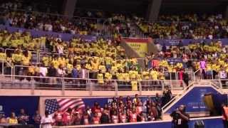 Hino nacional cantado pela torcida no Maracanãzinho [upl. by Bergin45]