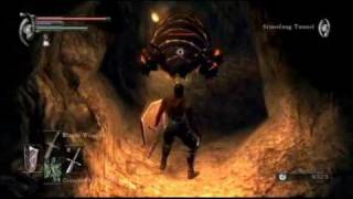 Demons Souls Walkthrough  Stonefang Tunnel 22 Long Path Part 2 [upl. by Aynuat]