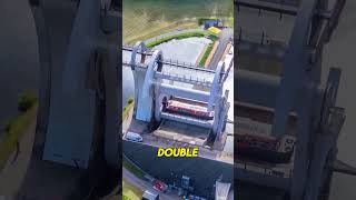 The Falkirk Wheel The Worlds Only Rotating Boat Lift science shorts [upl. by Mitzl]