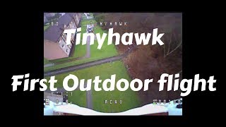 Emax Tinyhawk First Outdoor Flight In The Rain [upl. by Middlesworth378]