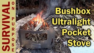 Bushcraft Essentials Bushbox Ultralight Pocket Stove Review [upl. by Janis]