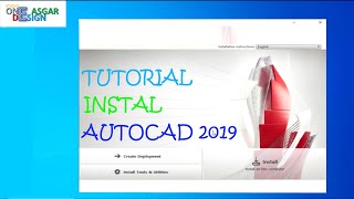 TUTORIAL INSTAL AUTOCAD 2019 PERMANENT [upl. by Luaped383]