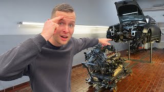 ich hole den V10 Motor des billigsten Audi RS6 raus ohne Anleitung oder Hilfe [upl. by Lainahtan]