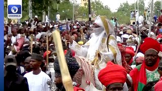 Emir Sanusi Snubs Police Order Holds Durbar In Kano [upl. by Winser294]