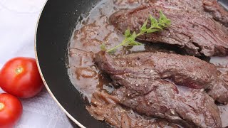 Recette  Onglet à léchalote [upl. by Ynohtnanhoj420]