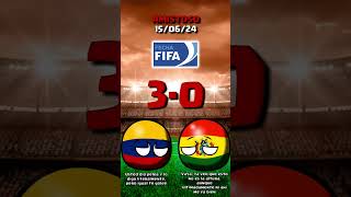 COLOMBIA vs BOLIVIA  AMISTOSO COUNTRYBALL [upl. by Etnohs]