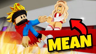 Saved By The MEAN GIRL in ROBLOX Brookhaven RP [upl. by Balkin765]