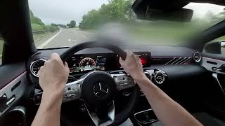 Mercedes CLA 35 AMG on German Autobahn Top Speed [upl. by Federico613]