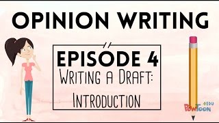 Opinion Writing for Kids  Episode 4  Writing a Draft Introduction [upl. by Secor]