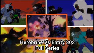 quotDreadLord and Entity 303 Vs Herobrinequot Full Animation Minecraft Fight Animation [upl. by Vogeley534]