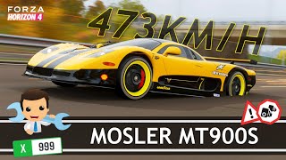 Forza Horizon 4 Tuning  Mosler MT900S Top Speed 473 kmh Build amp PR Stunts Tune [upl. by Miuqaoj624]