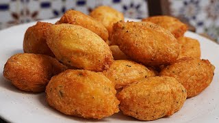 BUÑUELOS DE PATATA Y BACALAO MUY FÁCIL Y CON POCOS INGREDIENTES  RECETAS DE SEMANA SANTA [upl. by Ardien34]