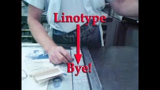 Farewell Etaoin Shrdlu Linotype An AgeOld Printing Process Gives Way to Modern Technology 1978 [upl. by Clovis]