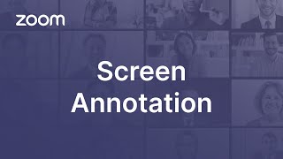 Annotating a Shared Screen on Zoom [upl. by Halstead]