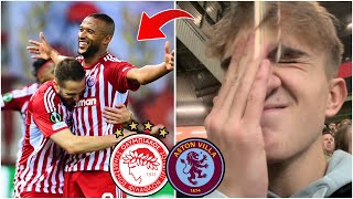 OLYMPIACOS BEAT VILLA AND GO TO FINAL In Olympiacos vs Aston Villa [upl. by Anelahs]