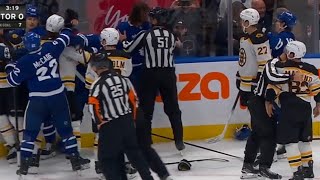 Brad Marchand Doesnt Like Tanevs Hit On Pastrnak [upl. by Dyan]