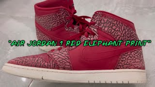 quotAIR JORDAN 1 RED ELEPHANT PRINTquot [upl. by Lem]