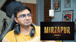 Mirzapur Season 3 Trailer  Reaction [upl. by Nealah]