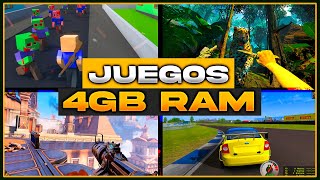 🎮 7 MEJORES JUEGOS para PC con 4GB DE RAM ✅ Sin tarjeta gráfica 🚀 Juegos de Medios Recursos 🚀 [upl. by Petua]