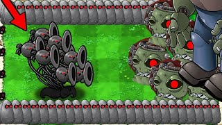 999 Doom Threepeater vs 999 Giga Zombies vs DrZomboss  Plants vs Zombies Mod Doom Plants [upl. by Anelrihs]