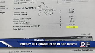 ‘I can’t afford that’ Killeen Texas womans electric bill increases by more than 400 in one month [upl. by Suiramed]