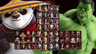 Mortal Kombat 9  PO KUNG FU PANDA 🐼 amp HULK  Expert Tag Ladder  Gameplay 1080p  60ᶠᵖˢ ✔ [upl. by Rolf987]