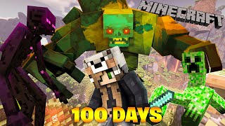 Survived 100 Days in MUTANT ZOMBIES WORLD In Minecraft HINDI  DeadZilla [upl. by Akemet466]