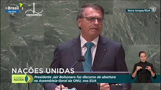 CONGRESSO EM FOCO  Assista íntegra do discurso de Bolsonaro na ONU [upl. by Bernette]