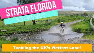 Strata Florida  Tackling the UK TETs Wettest Lane on a Kove 450 Rally [upl. by Anny]