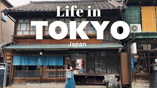 Life in Tokyo Japan  Tokyo neighbourhood tours  Cafe hopping Local shops  Japan VLOG [upl. by Anyzratak]