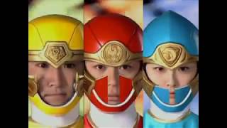 Gaoranger vs Hurricanger Henshin [upl. by Kcirddet631]