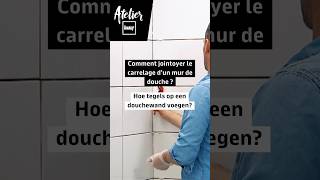 🚿 Hoe tegels op een douchewand voegen🚿 dhz diy douche [upl. by Rimaa39]