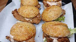 Zinger Chicken Pocket Sandwich Recipe  zinger Strips Recipe  Mini Zinger Burgers  Party Snacks [upl. by Acinoryt]