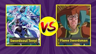 Geek Retreat YuGiOh tournament Round 3 Swordsoul Tenyi vs Flame Swordsman [upl. by Ahsem]