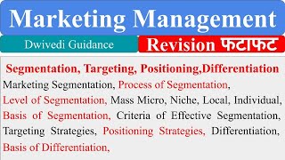 Segmentation Targeting Positioning Differentiation Marketing Management basis of segmentation [upl. by Carolyn]