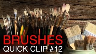 The BEST brushes for Oil Painting and how to clean them [upl. by Specht67]