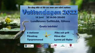 Vattendagen 14 juni 2022 Lundsbrunn GK [upl. by Campney361]