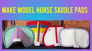 Creating The Perfect Model Horse Saddle Pad For Every Saddle [upl. by Ilram]