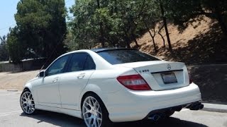 Loud Mercedes C300 w204 Straight Pipe [upl. by Sacttler]