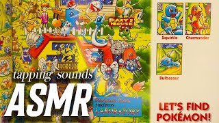 ASMR 📚 Vintage quotLets Find Pokemonquot Picture Book Tapping Sounds [upl. by Bratton]