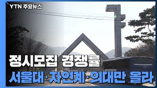 정시모집 경쟁률 서울대 자연계 의대만 올랐다  YTN [upl. by Garson74]