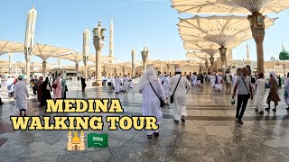 Medina Walking Tour Inside Masjid Al Nabawi and Downtown  Saudi Arabia [upl. by Primaveras552]