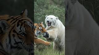 polar bear and the tiger showcasing their physica polarbear tigervsbear aviananimaladventures [upl. by Tonye]