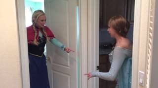 Elsa and Anna First Halloween [upl. by Weatherby]