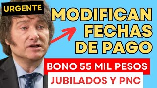 👉URGENTE❗ Se MODIFICA la fecha de COBRO del Bono de los Jubilados y Pensionados PNC  ENERO 2024 [upl. by Nauwtna]