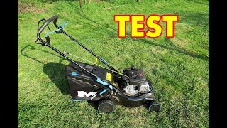 Kosiarka spalinowa  pierwsze koszenie MacAllister BampS 300E Petrol lawn mower  first mowing TEST [upl. by Suilenroc356]